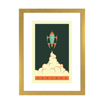 Explorez II, art encadré pour enfants