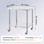 Table de travail en acier inoxydable 30 po x 36 po x 38 po (table basse incluse)