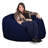  4000 (4 ft.): Teen, Adult Bean Bag Chair, Navy Suede-953251230-972704459