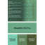 Tapis oriental en laine / polyester tissé à la machine en turquoise / brun-76836293