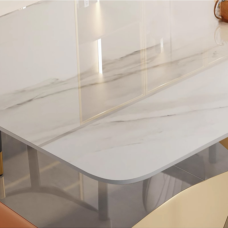 Table de salle à manger Morden, H 29,5 po x L 71 po x l 35,4 po, Doré