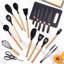 Ensemble d'ustensiles de cuisine en silicone 19 pièces, résistant à la chaleur, antiadhésif, facile à nettoyer-131650085