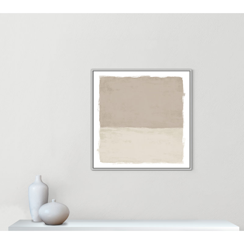 «Silent Sands I» par Natalie Carpentieri, H 37,5 po x l 37,5 po, Blanc