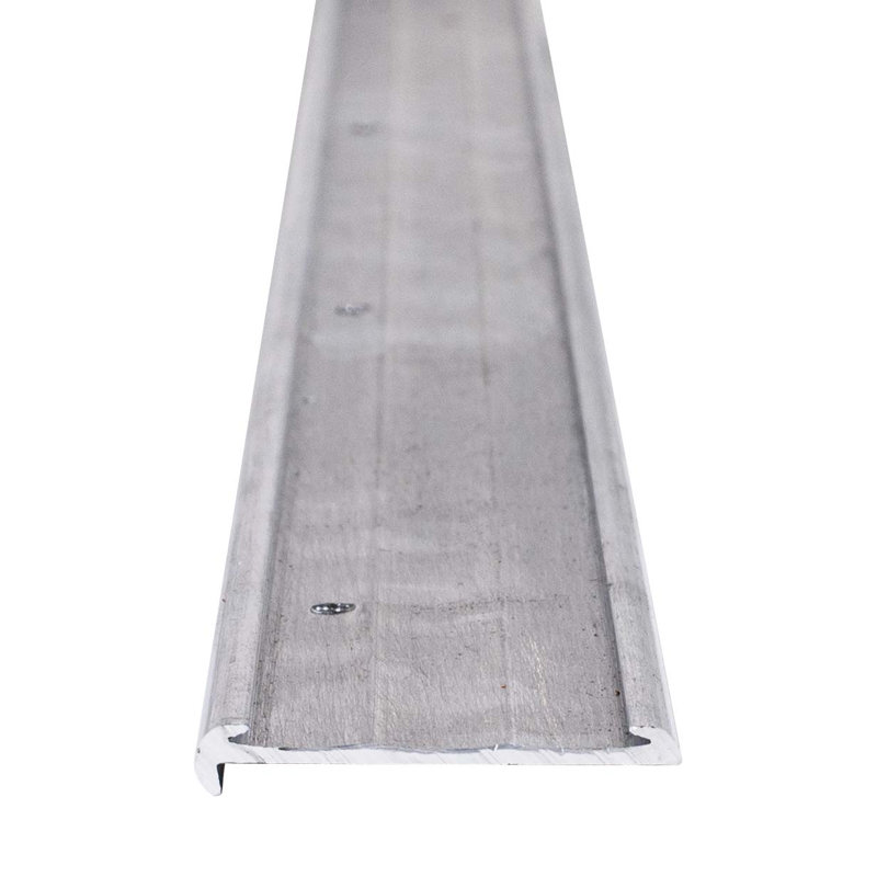 Moulure de prix en aluminium brossé avec trous de 48 po Outwater de 1-1 / 4 po Outwater