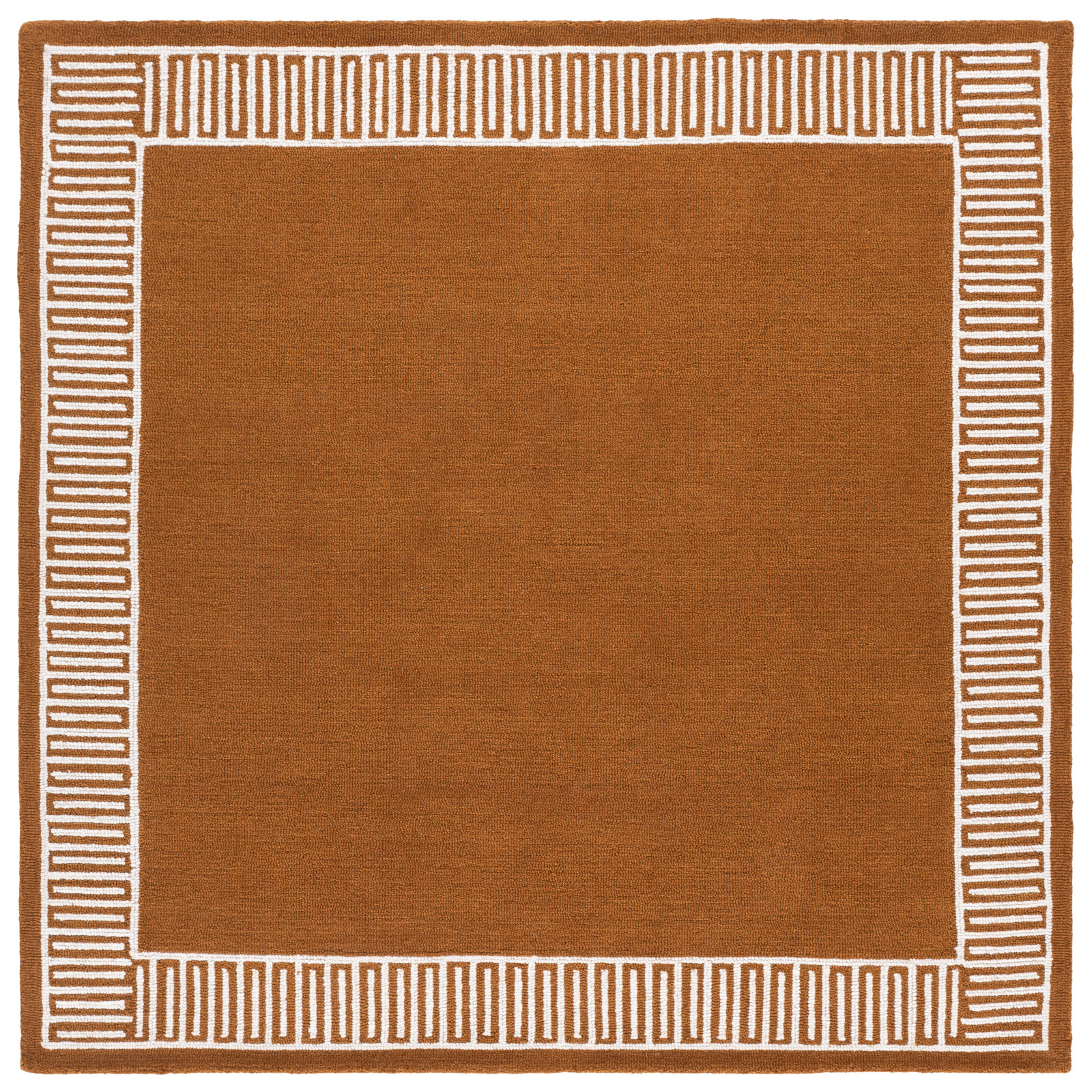 Metro 465 Hand Tufted 80% Wool; 20% Cotton Geometric Rug, Square 6'