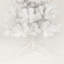 Arbre de Noël artificiel blanc 7,5 pi avec base en métal pliable