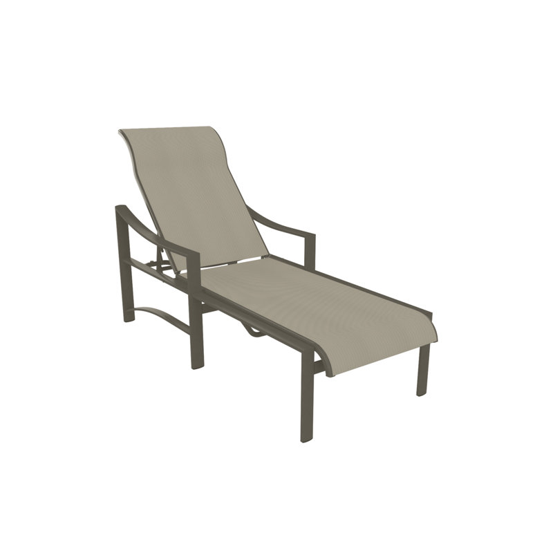Chaise longue inclinable Kenzo, Eau pétillante, Moka