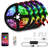 65.6ft Smart Strip Light Music Synced Color Changing with Remote APP Control