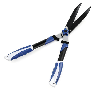 Heavy Duty Steel Hedge Shears 24" | Wavy Blade Garden Scissors & Pruning Shears
