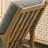 Natural comfortable oak rocking chair