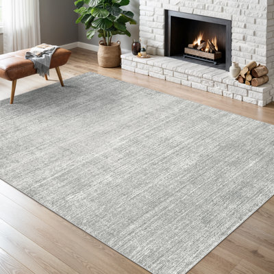 Tapis lavable à rayures rétro antidérapant (beige)