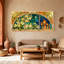 Fantasy & Sci-Fi Floral Stars Fire Artistic Design Pattern Print Set of 3 Canvas Wall Art Prints-1522761569
