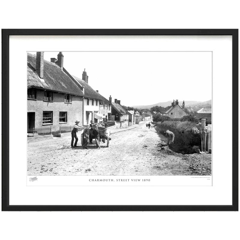 Charmouth, Street View 1890 by Francis Frith - Single Picture Frame Print, 45cm H x 60cm W x 2.3cm D