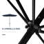 Parasol de marché rectangulaire 6,5 pi x 10 pi Outsunny-1512175600