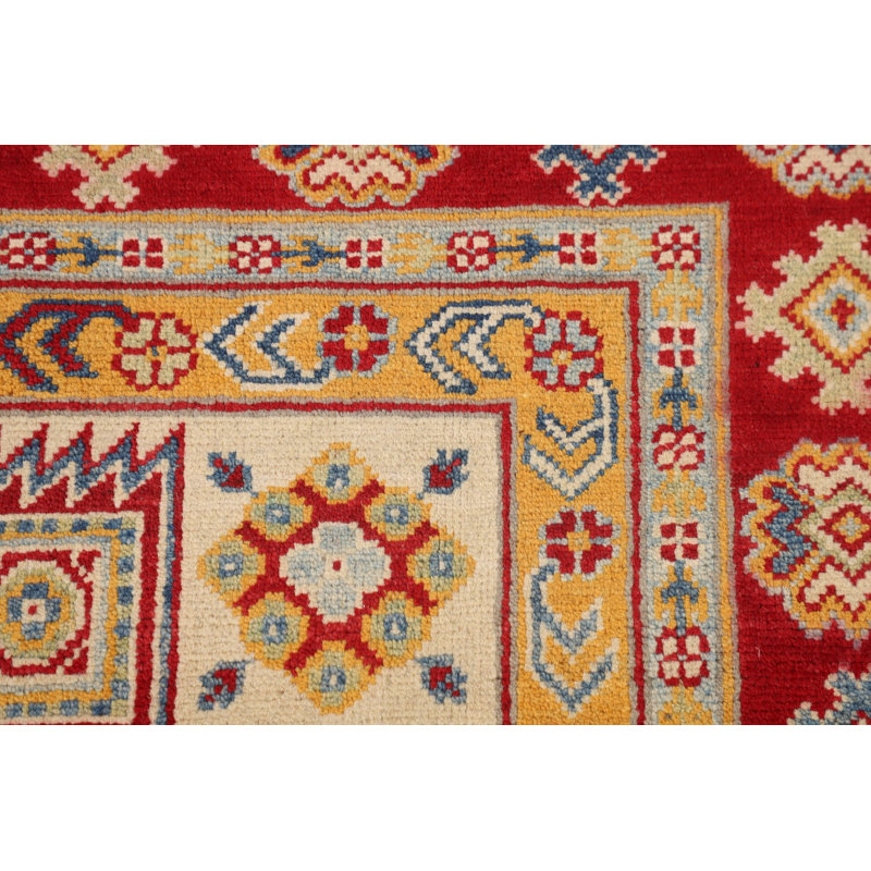 Geometric Kazak Oriental Accent Rug