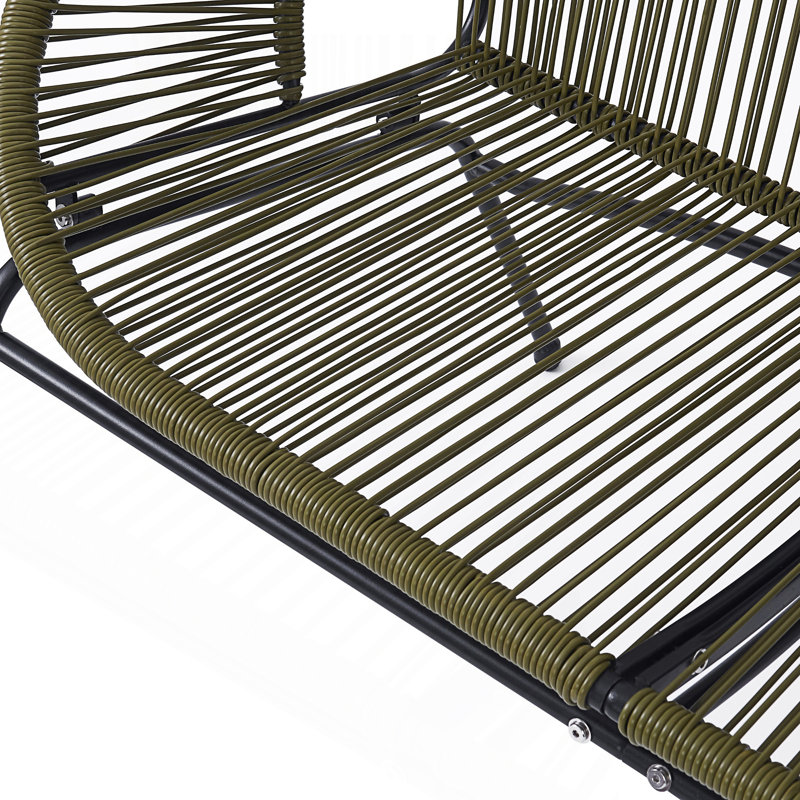 Causeuse de patio avec hamac moderne, Green