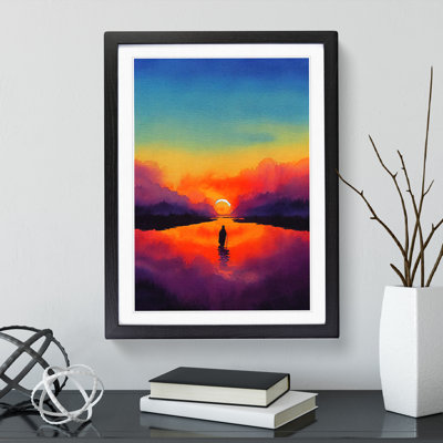 Sunset Watercolour No.3 - Single Picture Frame Painting
