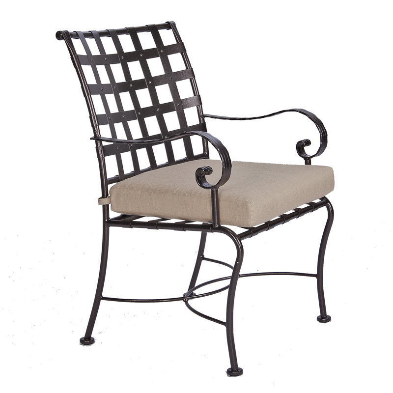 Classico Outdoor Dining Armchair, Carbon Black, Flagship Stone Sunbrella®