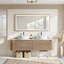 24 Inch E1 Wood Wall Mount Bathroom Vanity Walnut Single White Ceramic Vessel Sink White Sintered Stone Countertop With Free Matching Towel Rack-131434573-131434575
