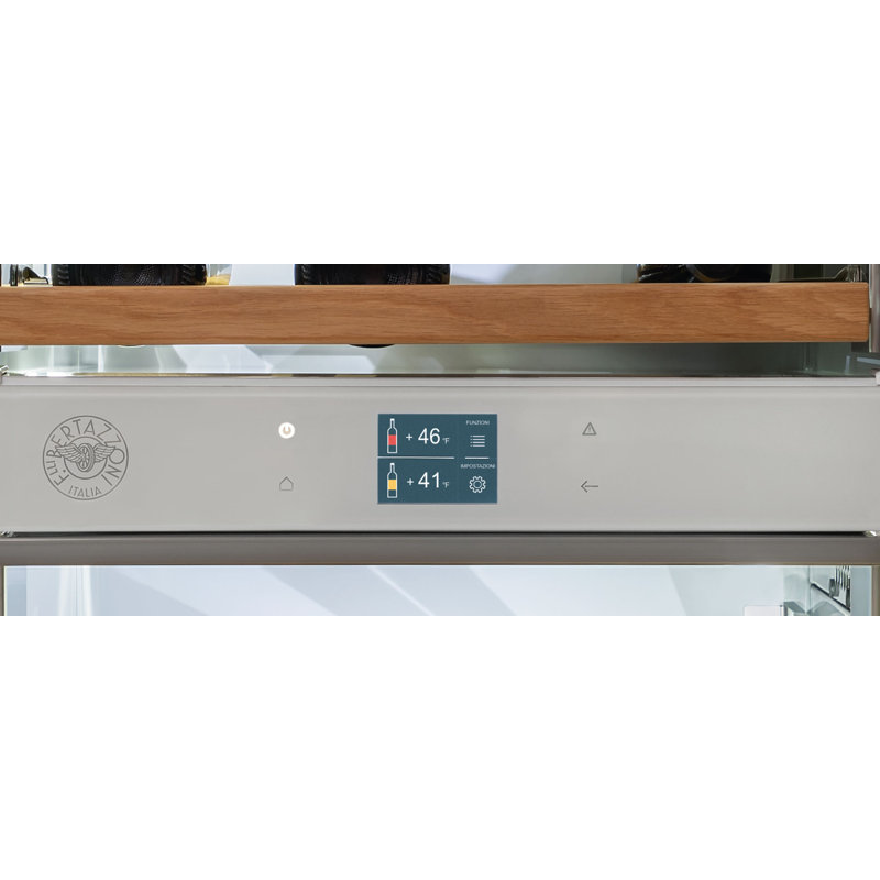 18" Built-in Wine Cellar Column Stainless Steel, Left Handed