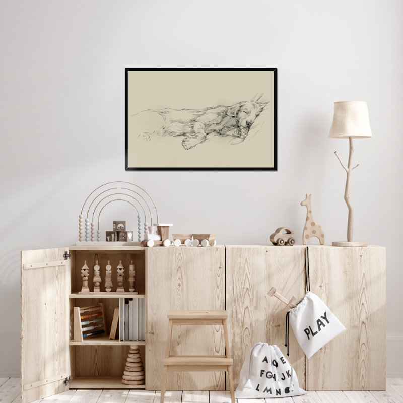 Dog Days III by Ethan Harper - Print, Black Framed Paper Print, 65cm H x 95cm W