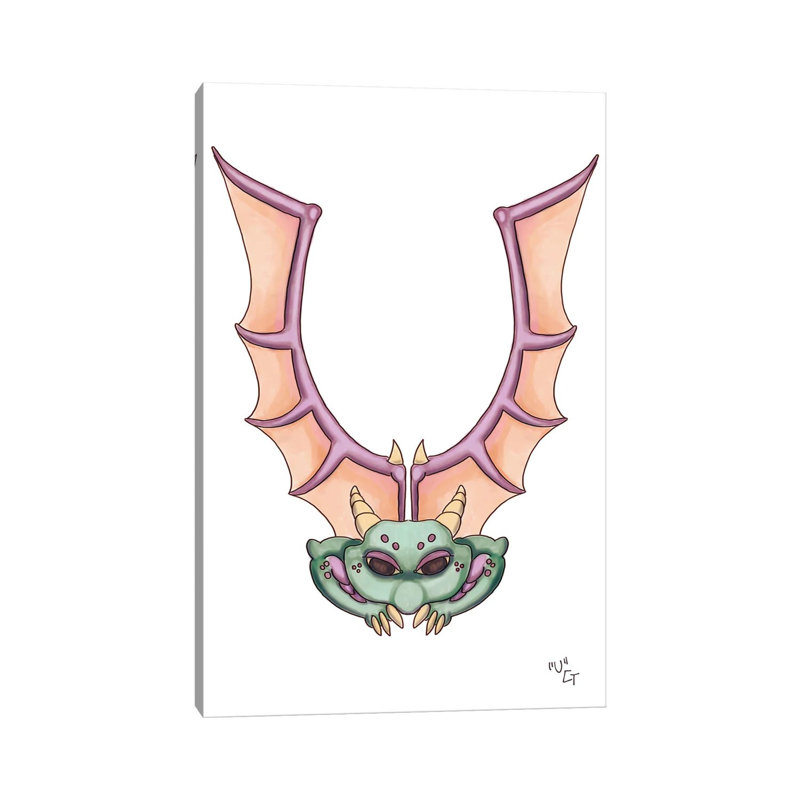 Monster Letter U by Might Fly Art & Illustration - Wrapped Canvas Print, 30.48 cm H x 45.72 cm W