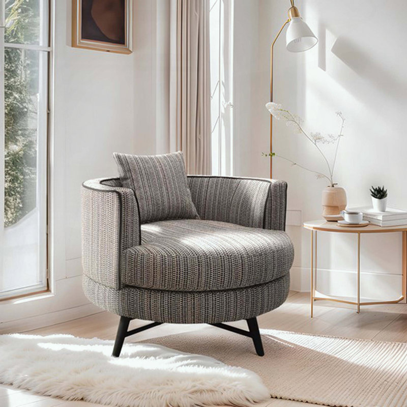 Chaise pivotante moderne avec rotation à 360 degrés
