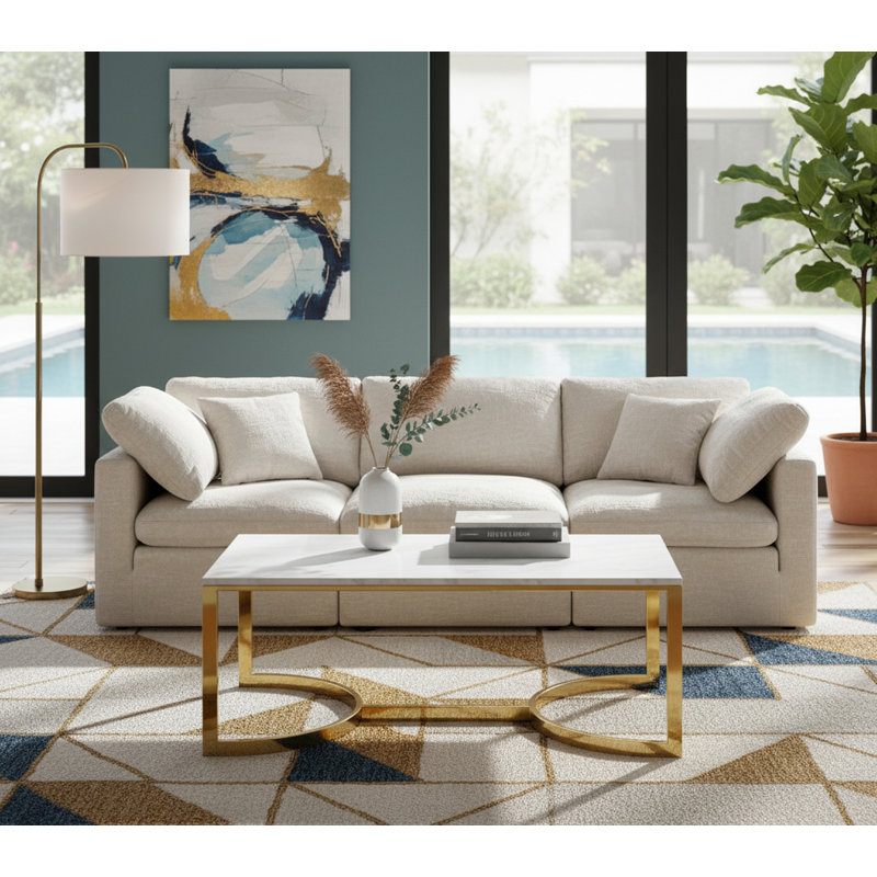 Lolington Sled Coffee Table, Gold