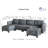 Zendejas 6 - Piece Modular U-Shape Sectional Sofa with Ottoman-1155264778
