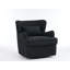 Fauteuil rembourré pivotant avec repose-pieds-1709283955
