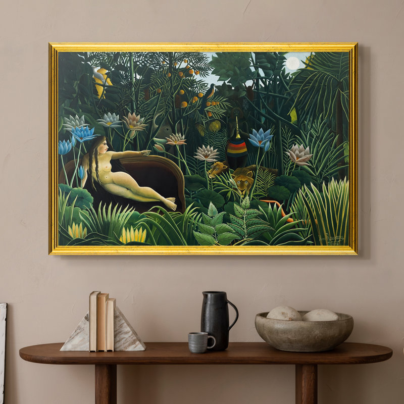 Le Rêve (Le Rève), 1910-Henri Rousseau-Toile encadrée personnalisée, 16 po x 22 po, Toile avec cadre