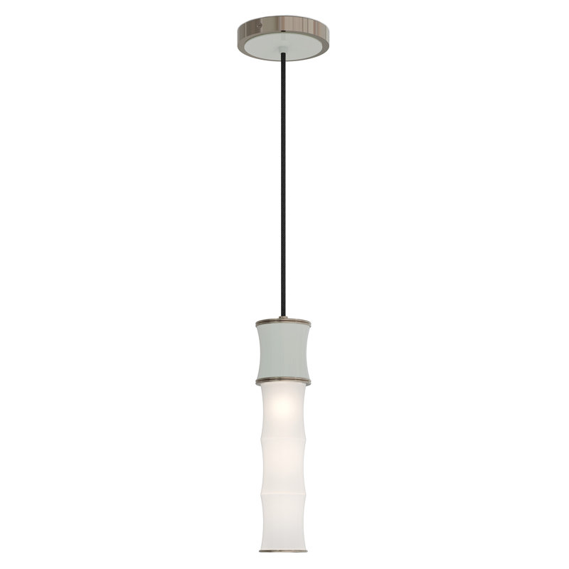 Kane 1 - Light Pendant, Celadon/Silver