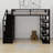 Metal Loft Bed With Storage Shelves