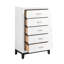 Commode de rangement pour meubles de chambre à coucher 5 tiroirs 1Pc