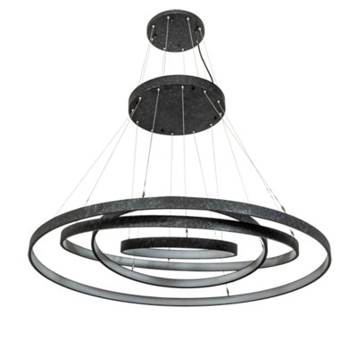 Luminaire suspendu 4 anneaux Aliyani