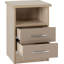 Cascio 2 Drawer Bedside Table-1944451578