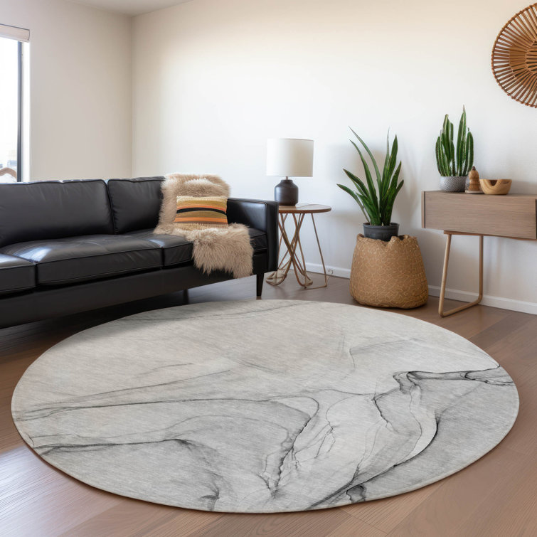 Premium Machine Washable Cerrito AMF502 Gray Rug