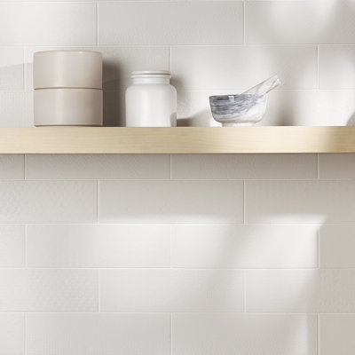 Carreau de plancher et de mur en porcelaine matte 4 po x 12 po Fabricio (30 pièces / 8,72 pieds carrés / boîte)
