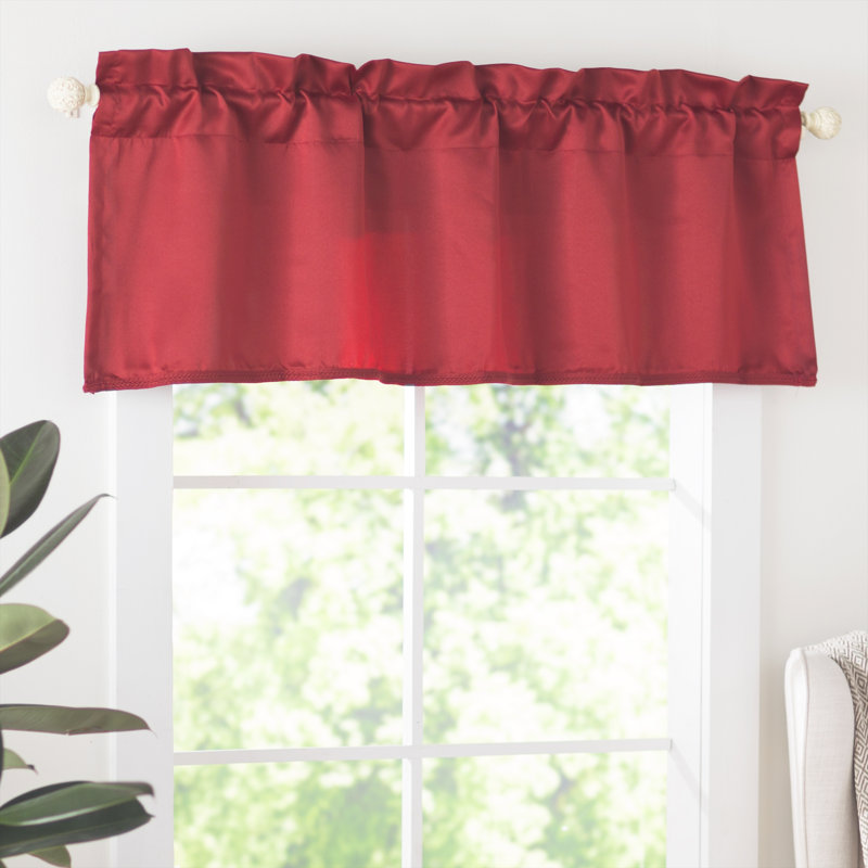 Cantonnière à passe-tringle Wayfair Basics®, Brique