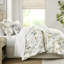 Grand édredon en 6 pièces, 100% coton, motif floral pour chambre à coucher sereine, aspect nuage-118916120