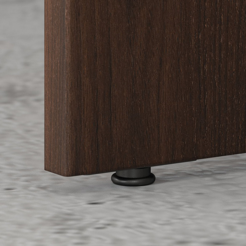 Studio C Computer Desk, Black Walnut, 30" H x 60" W x 23" D