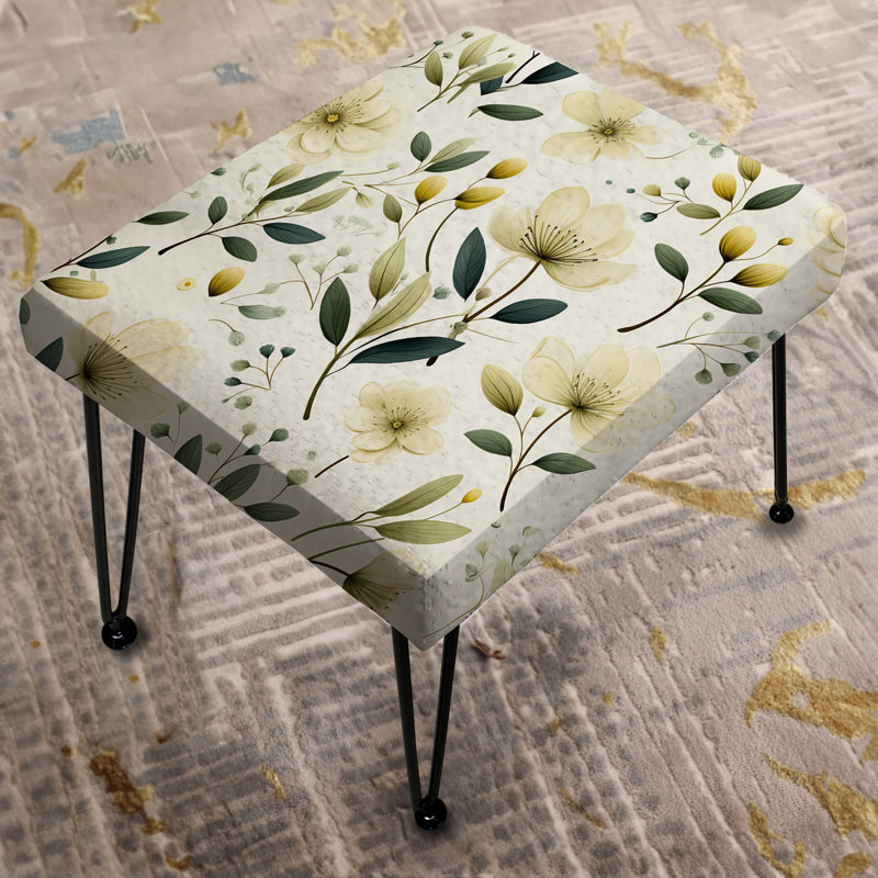 Minimalist Botany I - Botanical Rectangle Ottoman
