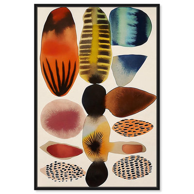 Pièces assemblées I, aquarelle abstraite par Art Remedy