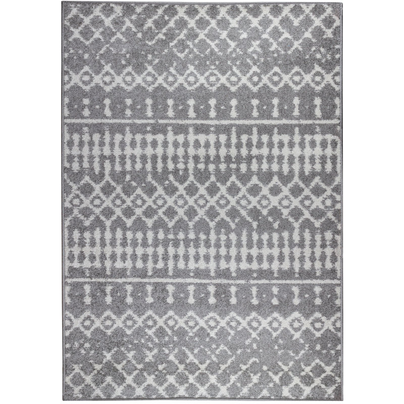 Tapis gris Gwyn, Rectangle 5 pi 3 po x 7 pi 8 po