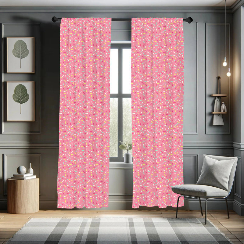 Ambesonne Room Darkening Sliding Panel Pair, 28" x 95"