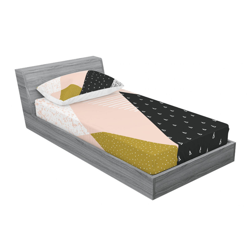 Microfiber Sheet Set, Twin Sheet Set with Fitted Sheet