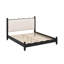 Wood Platform Bed With Upholstered Headboard-357374473-357374472