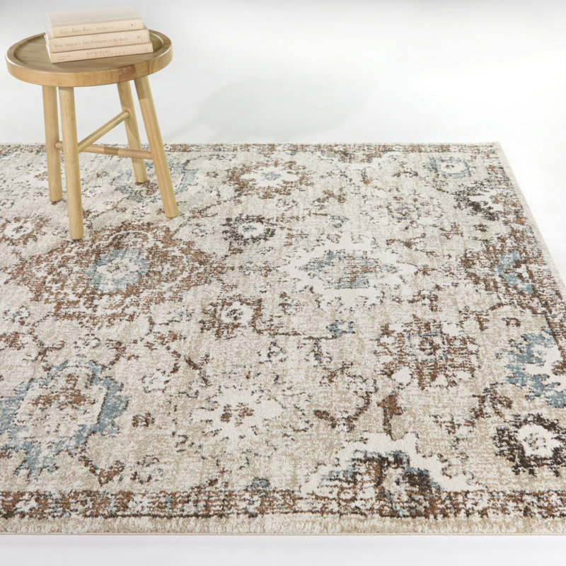Tapis oriental crème Annan, Rectangle 7 pi 10 po x 10 pi