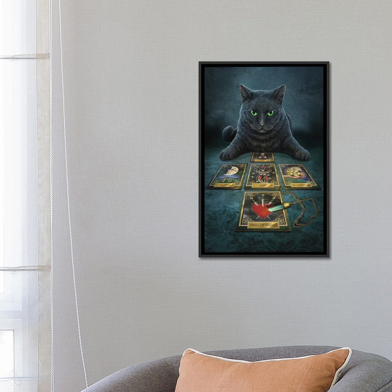 « the medium », impression sur toile, H 26 po x l 18 po x P 1,5 po, Pas de tapis, Toile avec cadre noir