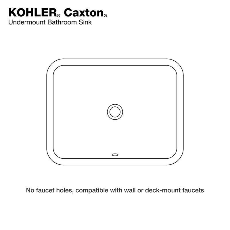 Caxton Rectangle Undermount Bathroom Sink